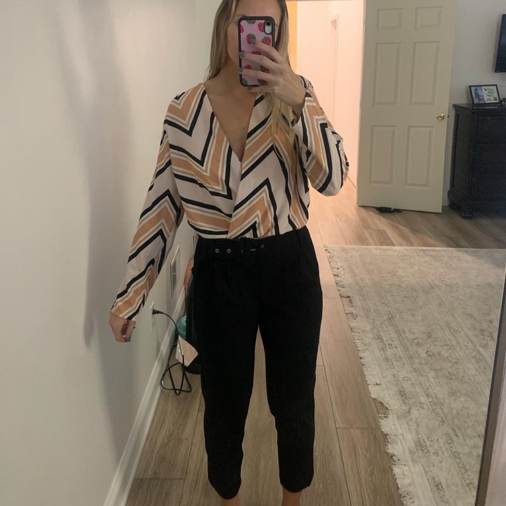 Chevron bodysuit